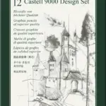 Blyant sæt pitt Faber-Castell 9000 5b-5h tin 12 ass