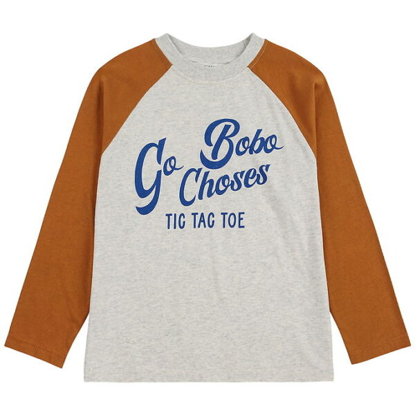 Bobo Choses Bluse - Go Bobo - Light Heather Grey/Brown Bobo Choses Bluse - Go Bobo - Light Heather Grey/Brown
