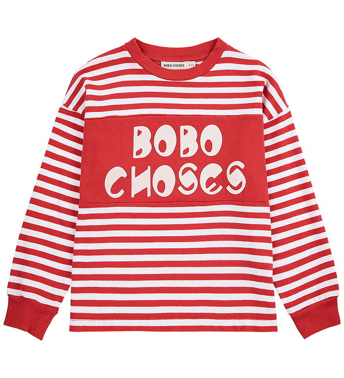 Bobo Choses Bluse - Stripes - Rød