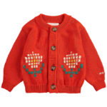Bobo Choses Cardigan - Strik - Pixel Daisy - Rød