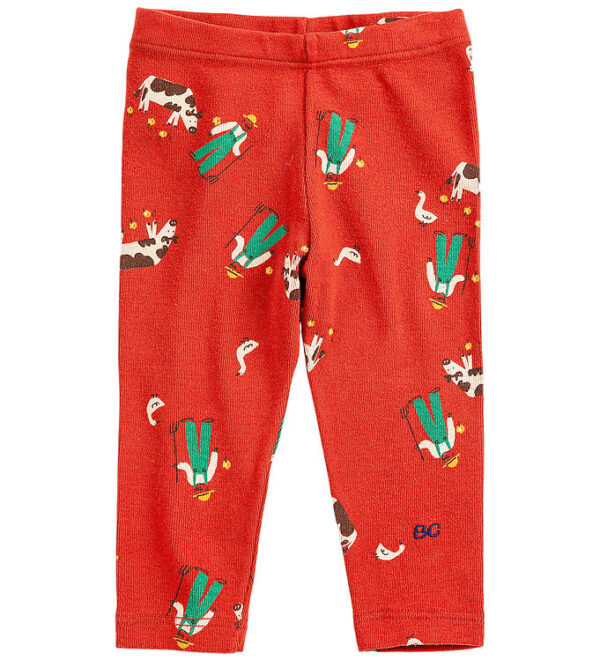 Bobo Choses Leggings - Farm Adventure - Rød