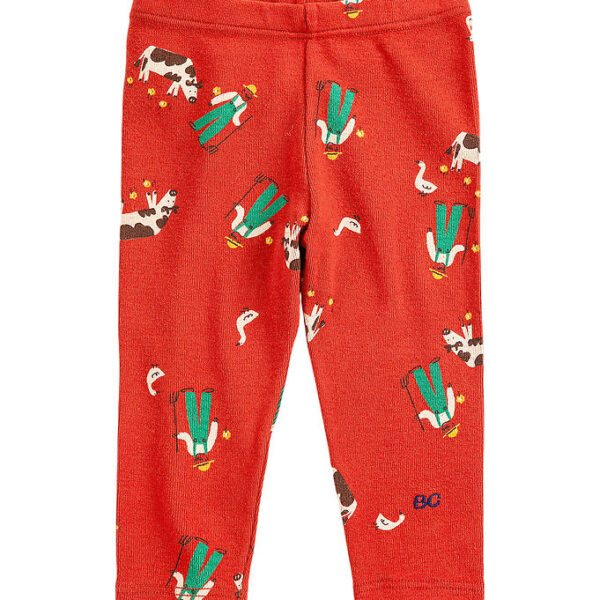 Bobo Choses Leggings - Farm Adventure - Rød