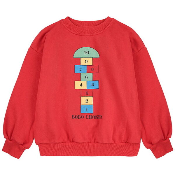 Bobo Choses Sweatshirt - Hopscotch - Rød Bobo Choses Sweatshirt - Hopscotch - Rød