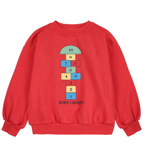 Bobo Choses Sweatshirt - Hopscotch - Rød
