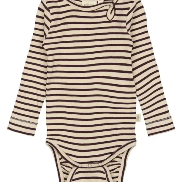 Body ls - Dark Grape/Off White - 62