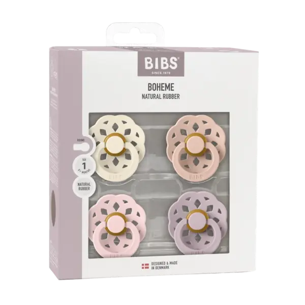 Boheme 4 pk Latex str. 1 Ivory/Blush/Blossom/Dusky Lilac