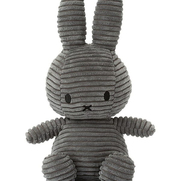 Bon Ton Toys Bamse - 23 cm - Miffy ECO Corduroy - Grey Bon Ton Toys Bamse - 23 cm - Miffy ECO Corduroy - Grey