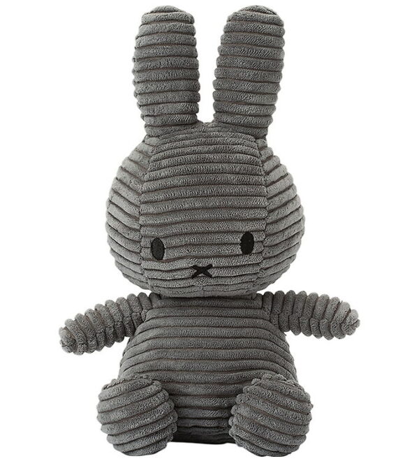Bon Ton Toys Bamse - 23 cm - Miffy ECO Corduroy - Grey