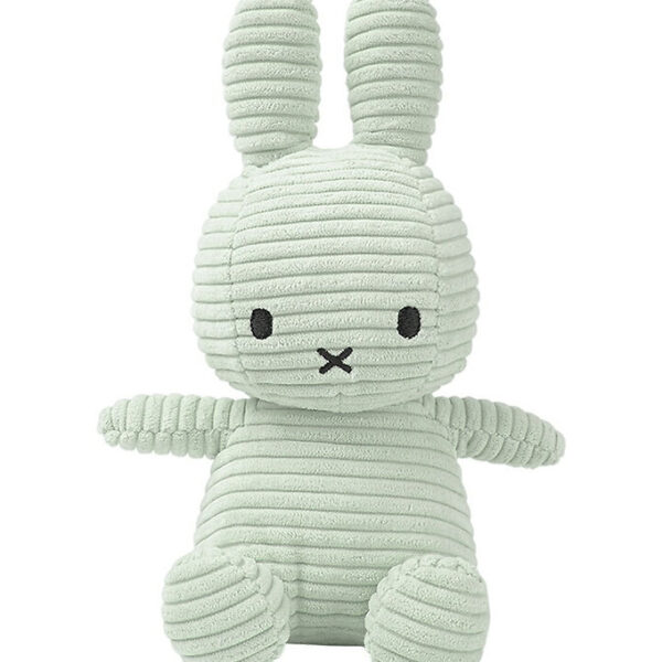 Bon Ton Toys Bamse - 23 cm - Miffy ECO Corduroy - Soft Jade