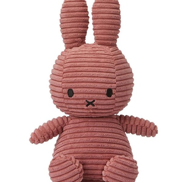 Bon Ton Toys Bamse - 23 cm - Miffy Sitting - Corduroy Dusty Rose