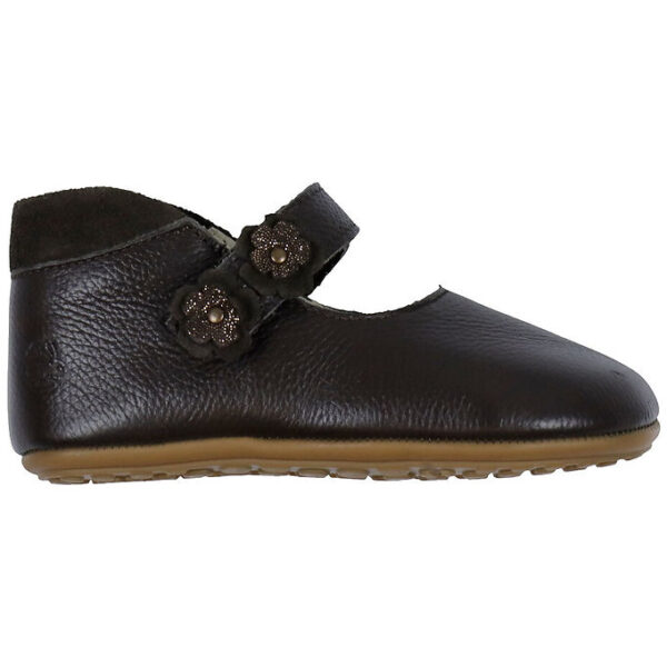 Bundgaard Ballerina Skindfutter - Wide Fit - Aya Flower - Brown