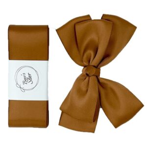 By Stær Dåbsbånd m. Sløjfe - Satin - Double Bow - Golden Br