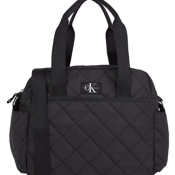 Calvin Klein Pusletaske - Quiltet - Ck Black