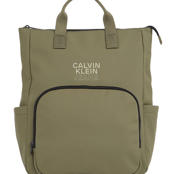 Calvin Klein Pusletaske - Rubber Diaper BP - Dusty Olive