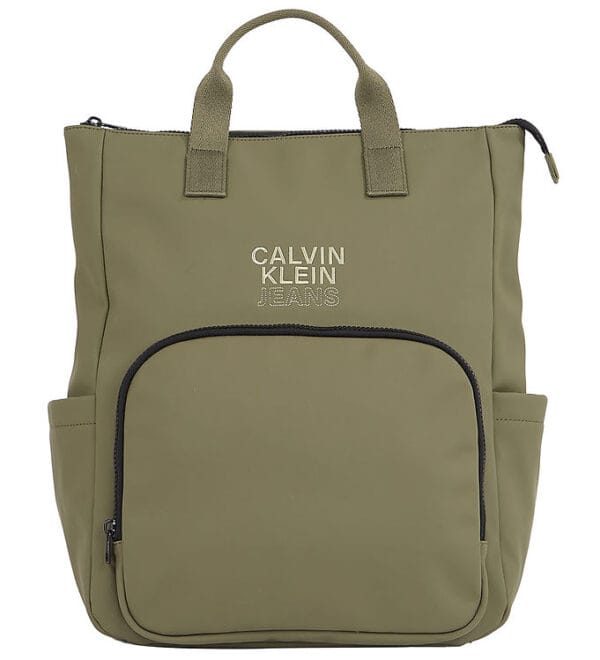 Calvin Klein Pusletaske - Rubber Diaper BP - Dusty Olive
