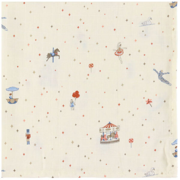 Cam Cam Babysvøb - Musselin - 120x120 cm - Carousel