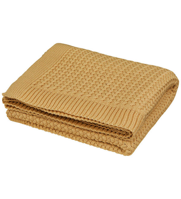 Cam Cam Babytæppe - Strik - Harper - Honey