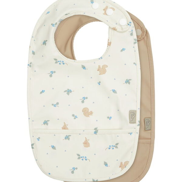 Cam Cam Hagesmække m. Lomme - PU - 2-pak - Blueberries