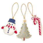 Cam Cam Julepynt-sæt - 3-pak - Snemand