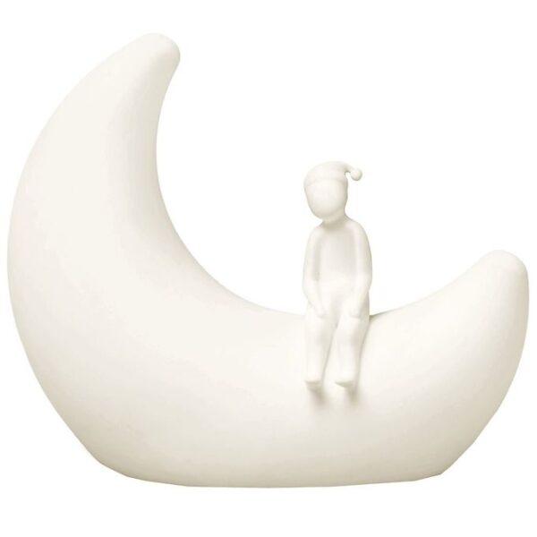 Cam Cam Lampe - Moon Night Light - Off White