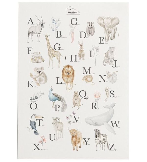 Cam Cam Plakat - Alfabetet - Tysk