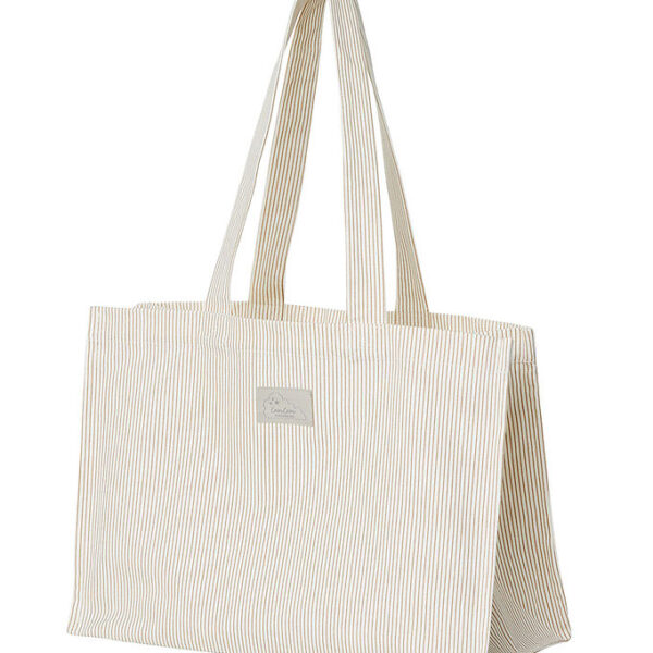 Cam Cam Shopper - Classic Stripes Camel