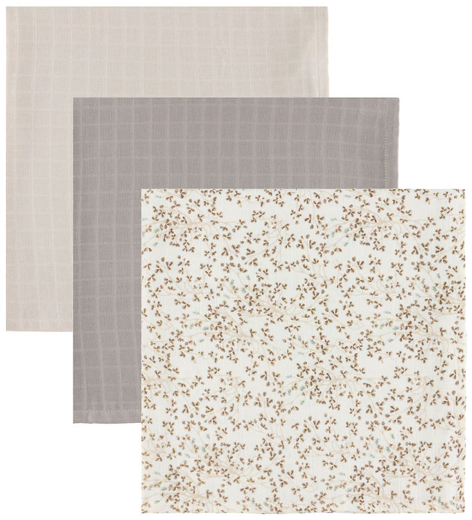 Cam Cam Stofbleer - 3-pak - Mix Lierre/Almond/Hazel Cam Cam Stofbleer - 3-pak - Mix Lierre/Almond/Hazel
