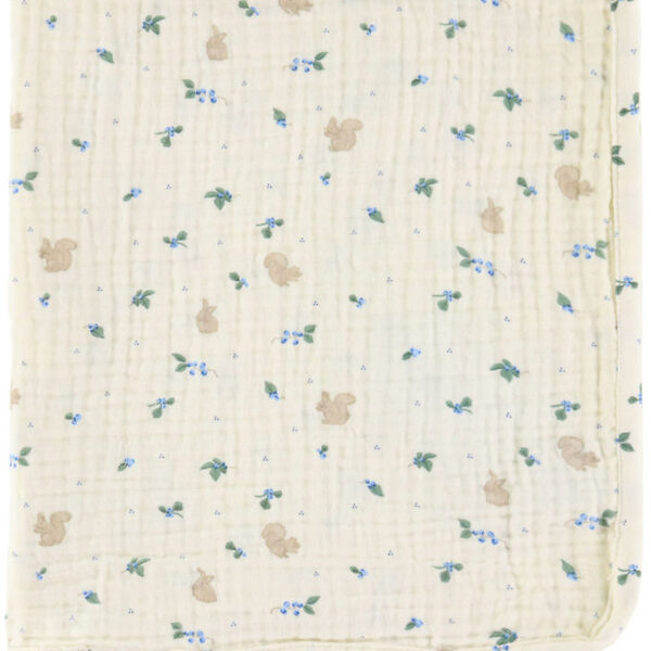 Cam Cam Tæppe - Musselin - 100x100 cm - Blueberries