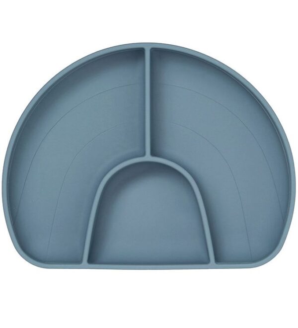 Cam Cam Tallerken - Silikone - 3 Rum - Rainbow - Midnight Blue Cam Cam Tallerken - Silikone - 3 Rum - Rainbow - Midnight Blue