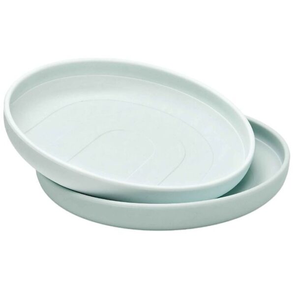 Cam Cam Tallerkener - Silikone - 2-pak - Regnbue - Blue Mix