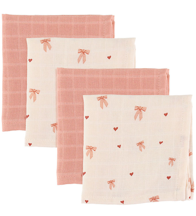 Cam Cam Vaskeklude - 4-pak - Bows Cam Cam Vaskeklude - 4-pak - Bows