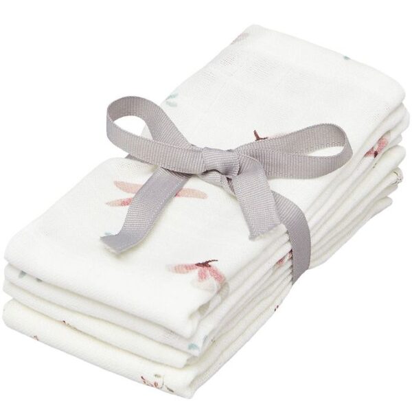 Cam Cam Vaskeklude - 4-pak - Mix Poppies - Windflower Creme