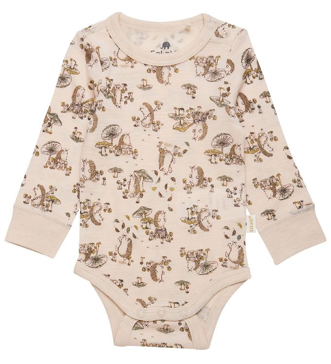 CeLaVi Body l/æ - Loden Green m. Pindsvin og Svampe CeLaVi Body l/æ - Loden Green m. Pindsvin og Svampe