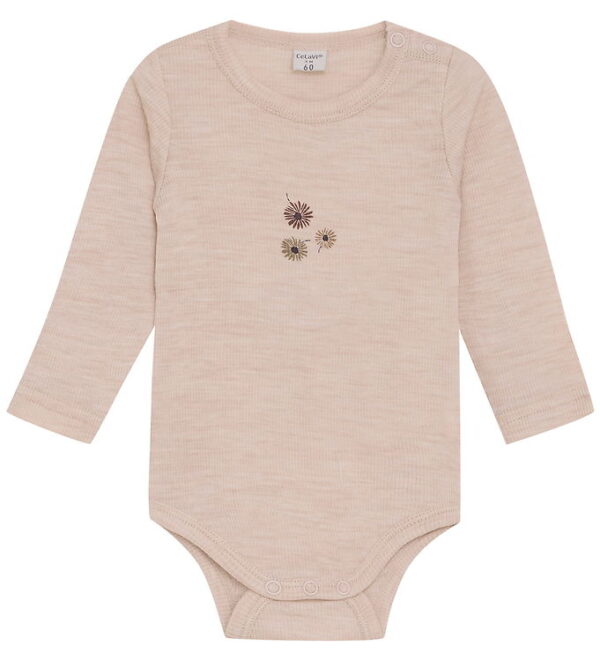 CeLaVi Body l/æ - Uld - Rose Dust m. Print