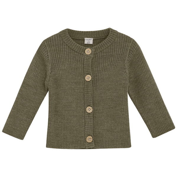 CeLaVi Cardigan - Uld - Dusky Green CeLaVi Cardigan - Uld - Dusky Green