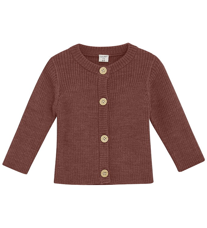 CeLaVi Cardigan - Uld - Marron CeLaVi Cardigan - Uld - Marron