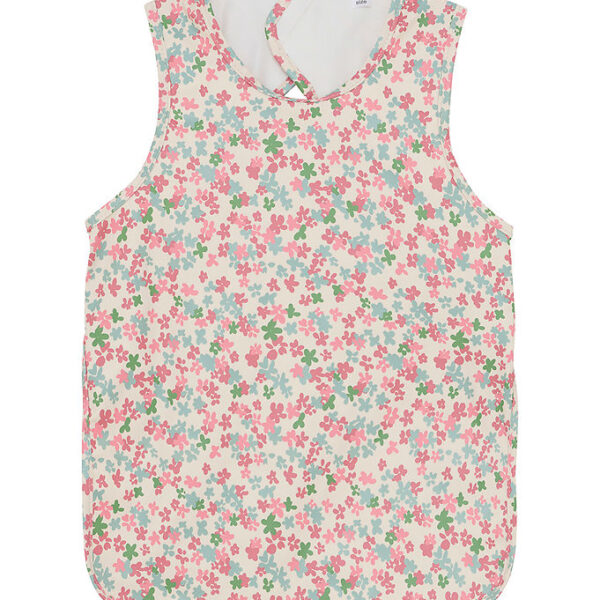 CeLaVi Forklæde - PU - Brandied Apricot m. Blomster