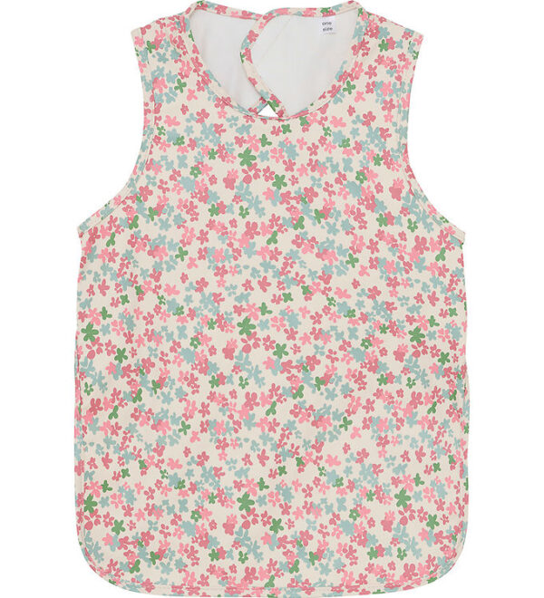 CeLaVi Forklæde - PU - Brandied Apricot m. Blomster