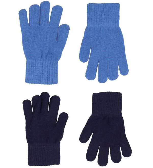 CeLaVi Handsker - Uld/Nylon - 2-pak - Bright Cobalt/Navy CeLaVi Handsker - Uld/Nylon - 2-pak - Bright Cobalt/Navy