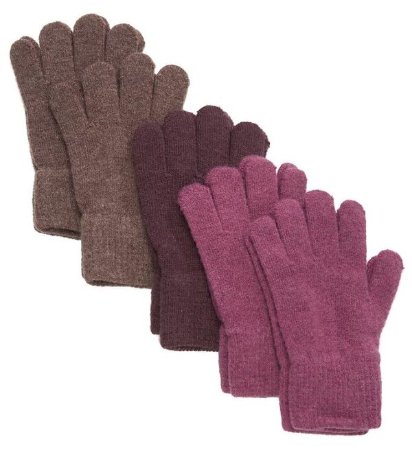 CeLaVi Handsker - Uld/Nylon - 5-pak - Mellow Mauve/Sea Turtle/Fu CeLaVi Handsker - Uld/Nylon - 5-pak - Mellow Mauve/Sea Turtle/Fu