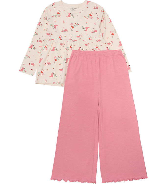 CeLaVi Nattøj - 2-delt - Powder Pink
