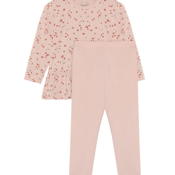 CeLaVi Nattøj - AOP - 2-delt - Sepia Rose
