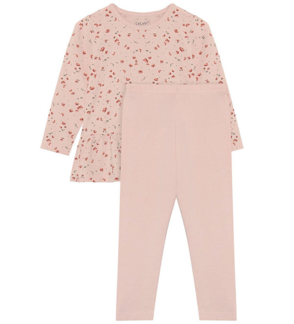 CeLaVi Nattøj - AOP - 2-delt - Sepia Rose
