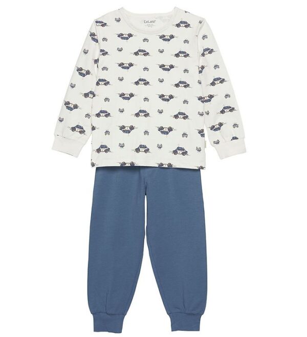 CeLaVi Nattøj - Blue Fushion m. Politibiler