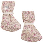 CeLaVi Overtrækssko - PU - Misty Rose m. Blomster