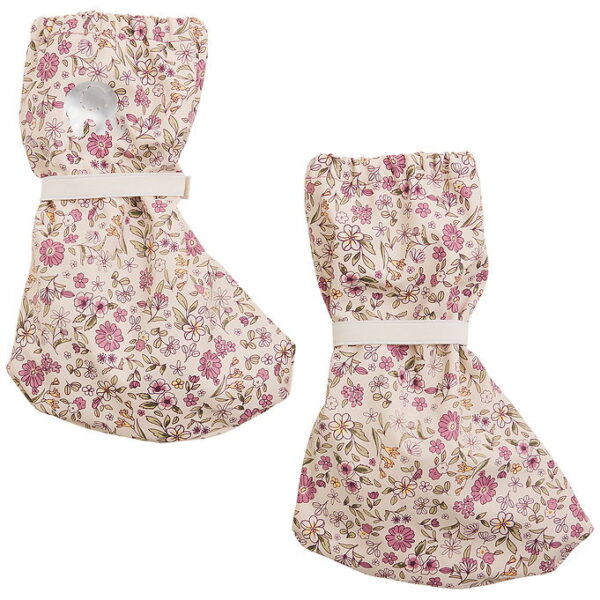 CeLaVi Overtrækssko - PU - Misty Rose m. Blomster