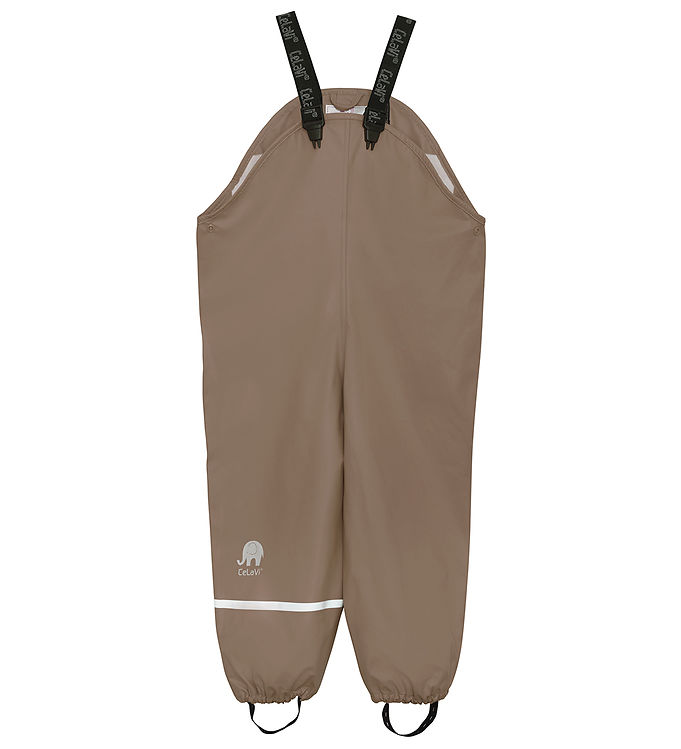 CeLaVi Regnbukser m. Seler - PU - Fungi