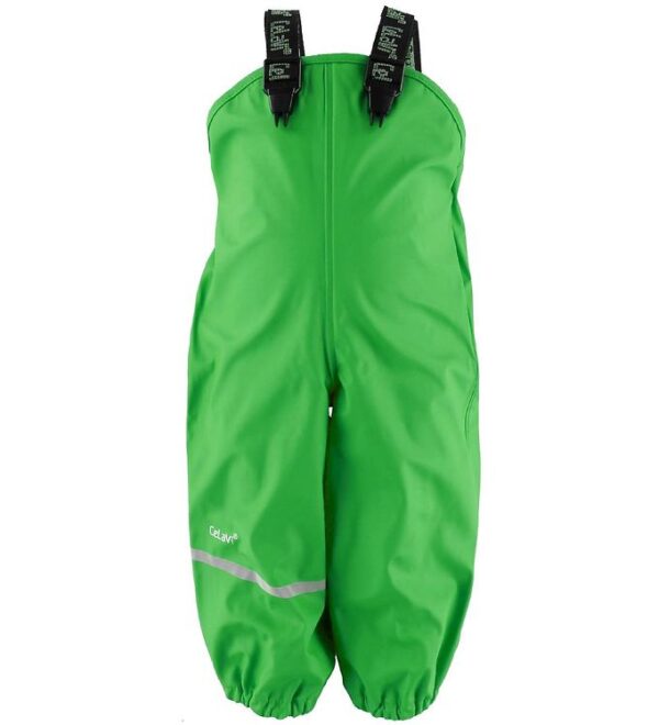 CeLaVi Regnbukser m. Seler - PU - Grøn CeLaVi Regnbukser m. Seler - PU - Grøn