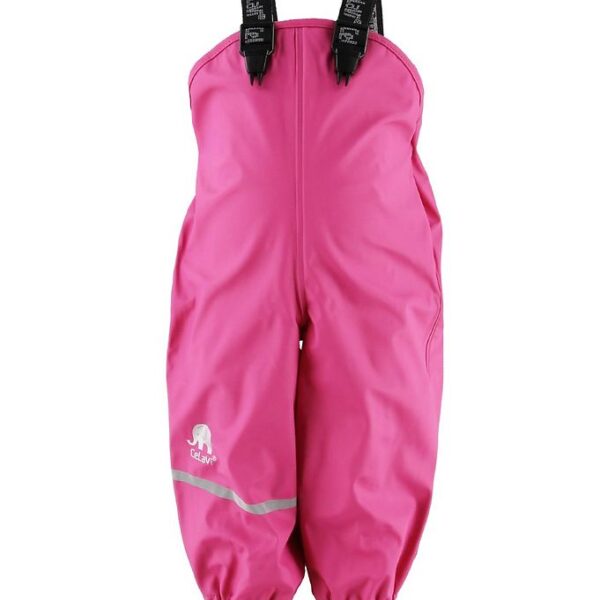 CeLaVi Regnbukser m. Seler - PU - Pink