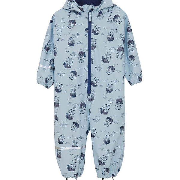 CeLaVi Regndragt - PU - Blue Fog m. Piratskibe